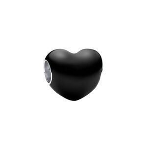 Pandora Moments Silver Black Heart Charm